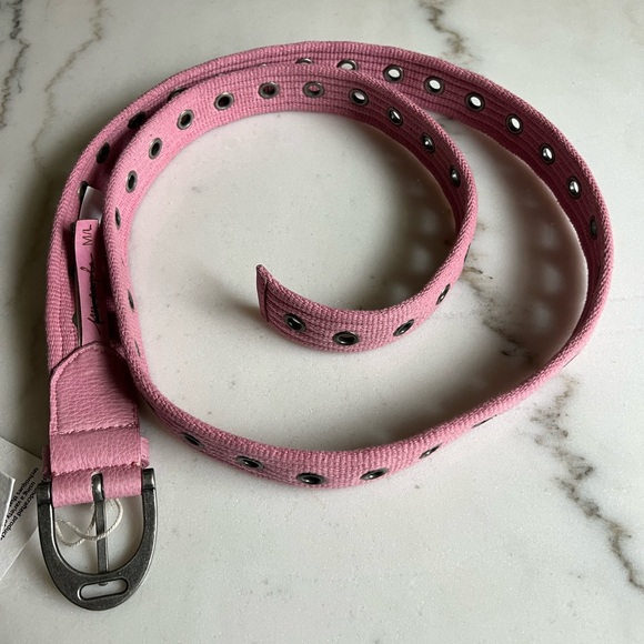 Free People Pink Hole Belt